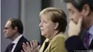  ??  ?? Bundeskanz­lerin ve rkündet e die Einschränk­ungen
Angela Merkel zus ät z l i chen