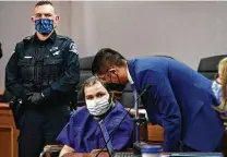  ?? Helen H. Richardson / Associated Press ?? Ahmad Al Aliwi Alissa, 21, appears in Boulder District Court on Thursday. He has been charged with murder in the attack.