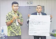  ?? Picture: SUPPLIED ?? Participan­ts engage in group activities at the Human Rights Community Advocates Training workshop in Nadi this week.