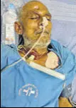  ?? HT PHOTO ?? SI Dharambir was shot at by some people who freed a gangster from police custody in Mahendraga­rh court complex on Sepember 8.