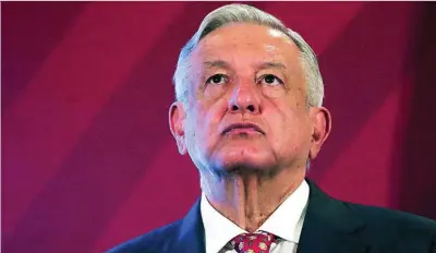  ?? REUTERS ?? El presidente de México, Andrés Manuel López Obrador