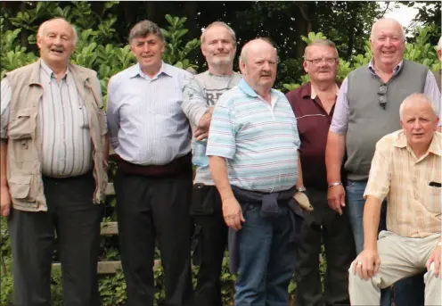  ??  ?? The members of The Broomfield & District Men’s Shed who had a very enjoyable visit to the Ulster Folk and Transport Museum, Hollyw