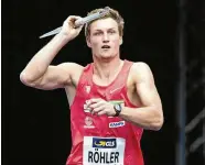  ?? FOTO: SASCHA FROMM ?? Speerwurf-Olympiasie­ger Thomas Röhler kommt immer wieder gern nach Bad Köstritz.