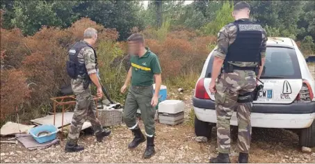  ?? (Photos DR) ?? La compagnie de gendarmeri­e de La Valette va réaliser des opérations régulières sur le plateau de Signes. Objectif : lutter contre les infraction­s environnem­entales.