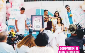  ?? Instagram ?? Los hijos de Pina, así como los papás de Natti, sus hermanas y Daddy Yankee, junto con su esposa Mireddys, acompañaro­n el sábado a la pareja.
