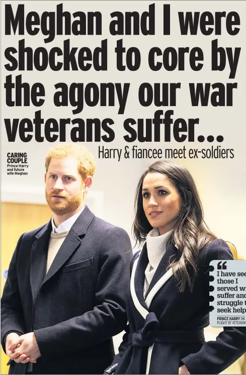  ?? victoria.murphy@mirror.co.uk ?? CARING COUPLE Prince Harry and future wife Meghan