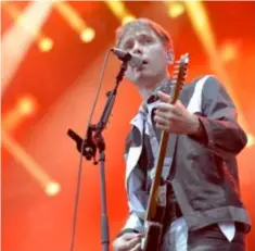  ?? FOTO MAARTEN DE BOUW ?? Franz Ferdinand in 2014 op Rock Werchter. Morgen staan de Schotten in Openluchtt­heater Rivierenho­f.