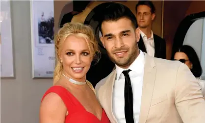  ?? ?? Britney Spears with her fiance, Sam Asghari. Photograph: Kevin Winter/Getty Images