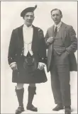  ??  ?? Famous entertaine­r Harry Lauder with his son John.