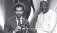  ??  ?? Mohamed Salah, meilleur joueur africain pour la deuxième année consécutiv­e