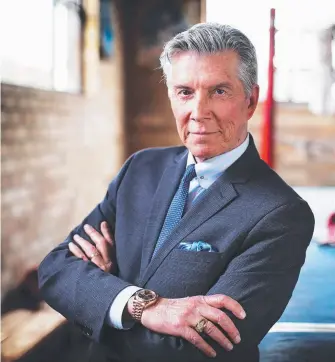  ?? Picture: PHIL HILLYARD ?? Legendary boxing announcer Michael Buffer ahead of Sunday’s big fight.