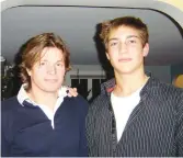 ?? THE NEW YORK TIMES JAMES MOROSINI VIA ?? A family photo shows Claudio Lichtentha­l, left, with his son, James Morosini, in 2008.