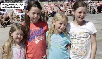  ??  ?? Penny, Rachael, Faye and Sophie Jacob.