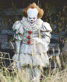  ??  ?? Bill Skarsgard as Pennywise