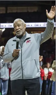  ?? (NWA Democrat-Gazette file photo) ?? Former Arkansas coach Nolan Richardson called Eric Musselman to congratula­te him on ending the Razorbacks’ 25-year drought in reaching the Sweet 16. “Eric’s been a really good guy to me,” Richardson said. “We’ve been around each other from time to time, and he’s called and written me letters. So I wanted to call him to let him know how much I’m pulling for him.”