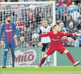  ?? FOTO: PEP MORATA ?? Ter Stegen fue vital con varias intervenci­ones, sobre todo una ante Rodrigo