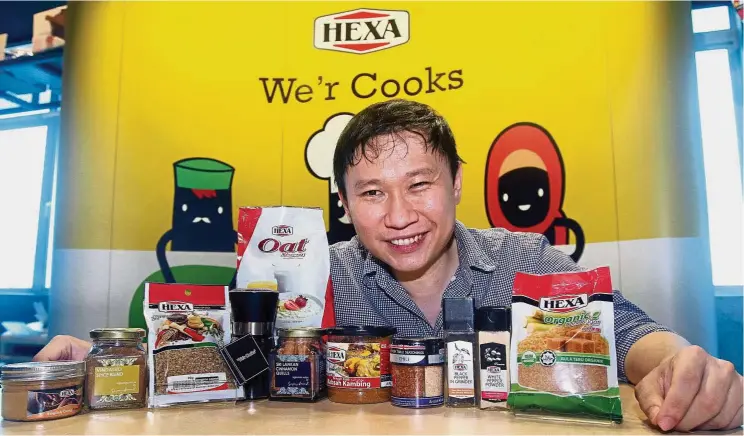  ??  ?? Flavourful experience­s: Hexa hopes to play a role in bridging recipes and the cooking process, says Gan.