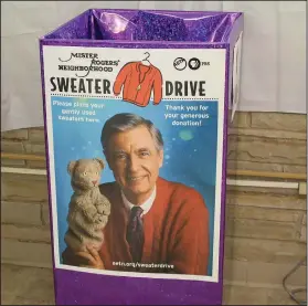  ?? Michael Shine/News-Times ?? Mr. Rogers: A box will be in each of the Union County Public Library System’s six locations for people to bring donations of new or gently used winter clothing. The donations will go to the Salvation Army.