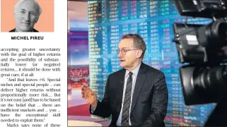  ?? /Bloomberg ?? Insight: Oaktree Capital co-founder Howard Marks speaks during a Bloomberg Television interview in New York in April.