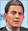  ?? ?? ‘OVERTURES’: David Miliband is a favourite of the Labour Right