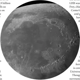  ??  ?? All Apollo samples come from the region of the Imbrium Basin – they may all be its ejecta