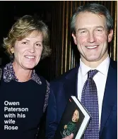  ??  ?? Owen Paterson with his wife Rose