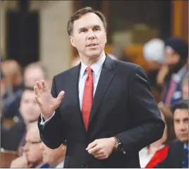  ?? CP PHOTO ?? Finance Minister Bill Morneau meets his provincial and territoria­l counterpar­ts in Vancouver today and one of the key agenda items is going to be the federal Liberals’ wish to expand the Canada Pension Plan.