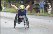  ?? / Kevin Myrick ?? Daniel Romanchuk won last year’s wheelchair race in Cedartown by just yards, and this year is returning to see if he can do it twice in a row.