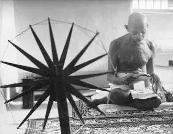  ??  ?? Mahatma Gandhi believed in the efficacy of pitching the soul force called satyagraha against the brute force of the oppressor and in effect converting the oppressor to the right and moral point