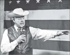  ??  ?? All hat and no cattle? Roy Moore won Alabama’s GOP Senate primary, but populist legislator­s so far haven’t meant populist legislatio­n.