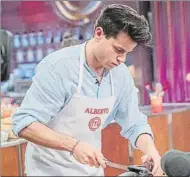  ?? FOTO: RTVE ?? Alberto, durante el concurso de TVE1 MasterChef