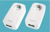  ??  ?? TP-Link TL-Pa9020P: bedient met 2 × LAN meer apparaten tegelijk.