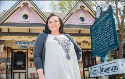  ?? WILLIAM HARVEY/TRILAKES EDITION ?? Lindsay Jordan was recently named the new executive director for the Gann Museum in downtown Benton. Jordan has always had a love for history and said she is excited to help tell the stories and history of Saline County.
