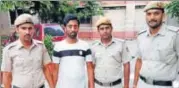  ??  ?? Ajay stole the police vehicle on August 5 from Kotla Mubarakpur.