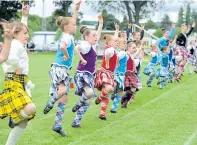  ??  ?? Dancers at Inverness Highland Games last year