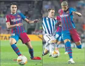  ??  ?? Eric Garcia y Ronald Araujo son el futuro, un futuro diestro