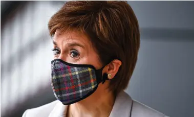  ??  ?? First Minister Nicola Sturgeon gave some indication of what to expect
