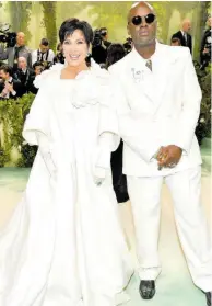  ?? AP ?? Kris Jenner (left) and Corey Gamble.