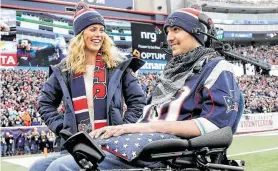  ?? Associated Press file photo ?? Peter Frates, shown in 2014 with his wife, Julie, helped the ice bucket challenge phenomenon explode on social media. Frates, who had ALS, died Dec. 9