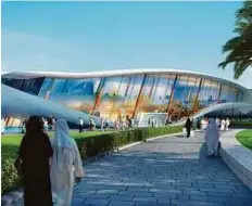  ?? Courtesy: Dubai Culture ?? The new Etihad Museum site is located under the iconic 123-metre flagpole on Jumeirah Beach Road at the site of Dar Al Etihad,