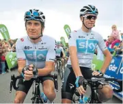  ?? /AFP ?? Pedal power: Geraint Thomas, left, and Chris Froome have been two of Team Sky’s outstandin­g cyclists.