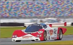  ?? SMITH
PHOTO BY RICHIE ?? Below: John Higgins on the road course section at Daytona Internatio­nal Speedway during the Classic 24.