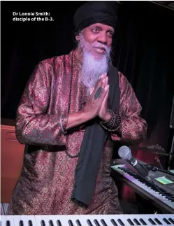  ?? ?? Dr Lonnie Smith: disciple of the B-3.