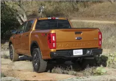  ??  ?? The 2019 Ranger is not a compact truck like the version that graced our roads from 1983 until 2012. It is a much larger “mid-size” pickup like the competitor­s from GM, Nissan and Toyota.