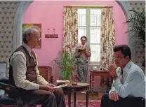  ?? Searchligh­t Pictures ?? Bill Murray, from left, Wally Wolodarsky and Jeffrey Wright star in Wes Anderson’s latest film, “The French Dispatch.”