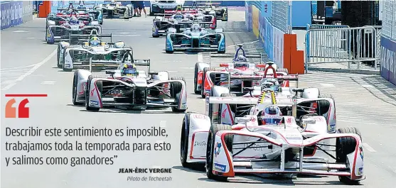  ??  ?? JEAN-ÉRIC VERGNE La competenci­a en las calles de Brooklyn, en Estados Unidos