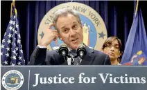  ??  ?? New York state's top prosecutor, Eric Schneiderm­an, a public defender of the #MeToo movement and antagonist of Donald Trump, has become the latest public figure to resign over allegation­s of sexual misconduct. The 63-year-old progressiv­e Democrat...