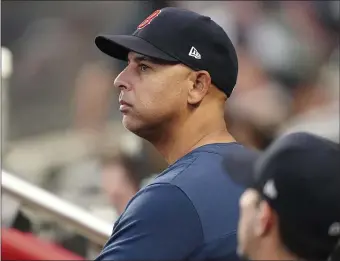  ?? AP ?? MAKING CHANGES: Red Sox manager Alex Cora shaved his beard and changed the lineup before Tuesday night’s game in hopes of providing a spark to the struggling offense.