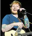  ?? ARCHIVBILD: DPA ?? Begeistert­e die Fans in Hamburg: Ed Sheeran