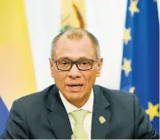  ?? AFP ?? El ex vicepresid­ente de Ecuador Jorge Glas, encarcelad­o después de una dramática redada en la Embajada de México en Quito.